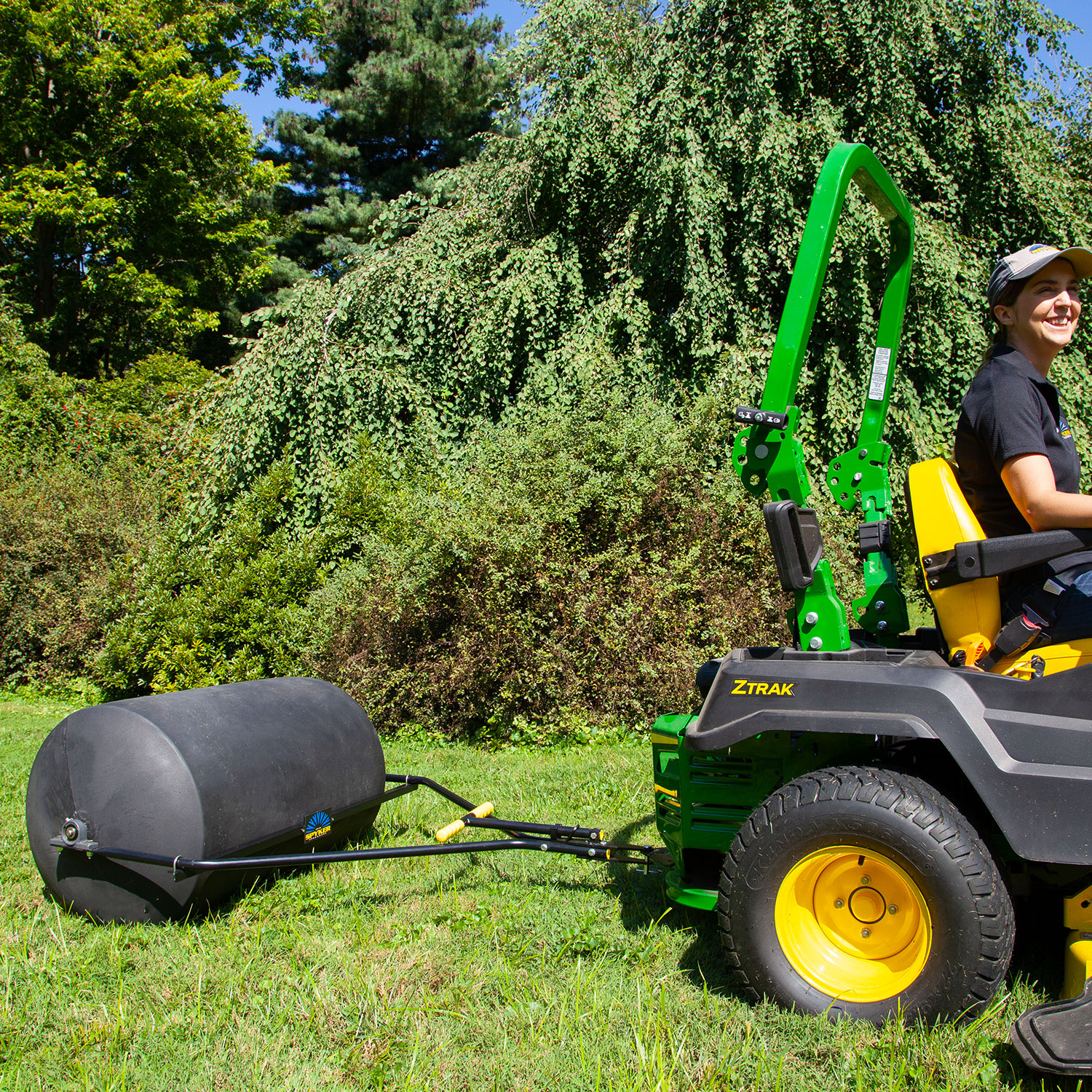 R76-2436 770# COMMERCIAL TOW-BEHIND LAWN ROLLER, 24